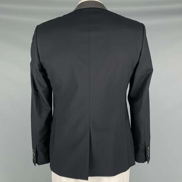 DOLCE & GABBANA Black Grey Wool Blend Sport Coat - Picture 4 of 10